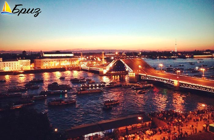 прогулки на теплоходе по неве развод мостов