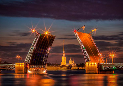 Прогулка на теплоходе на развод мостов